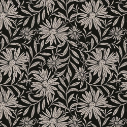 Printed Viscose BESTA Black / Off-White